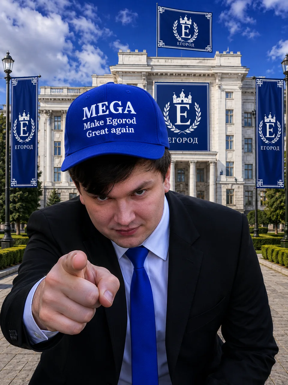 Иллюстрация к слову: Дорогие жители! Я, Егор Шершнёв, несмотря на все трудности…