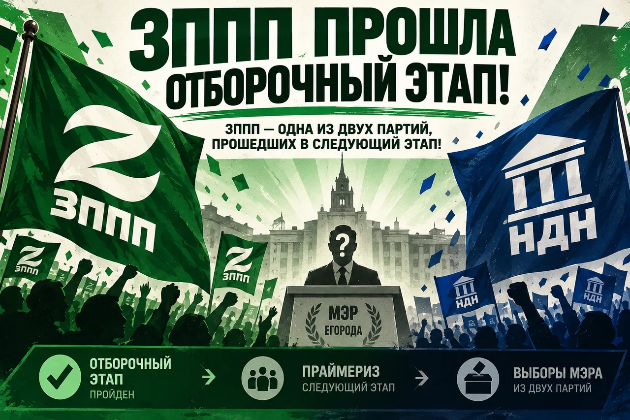 Иллюстрация к слову: 🟢 **ЗППП ПРОШЛА ОТБОРОЧНЫЙ ЭТАП ВЫБОРОВ!** ЗППП стала одно…
