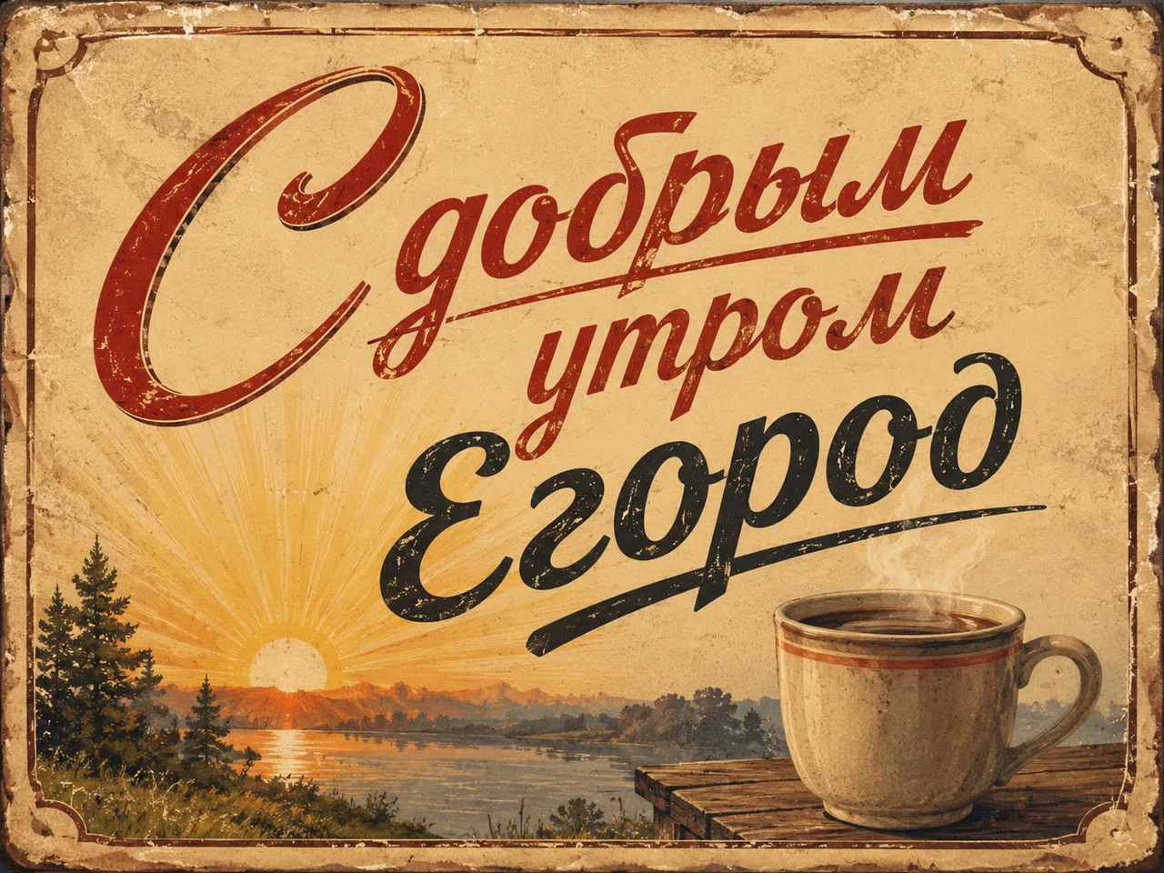 Иллюстрация к слову: Всех с добрым утром