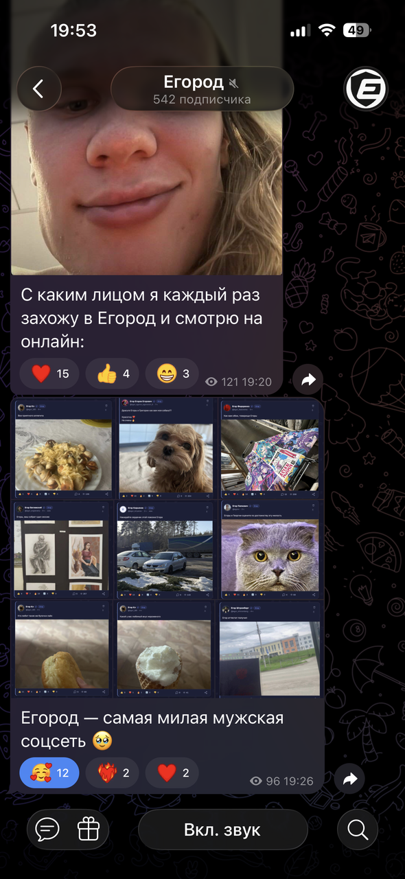 Иллюстрация к слову: Егоры, мой пост попал в тгк Егорода Я легенда ?