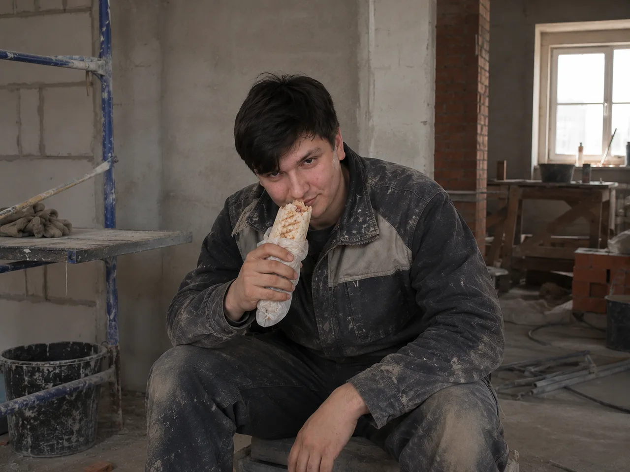 Иллюстрация к слову: Скоро обед, а у кого-то он уже начался. Егоры, что сегодня…