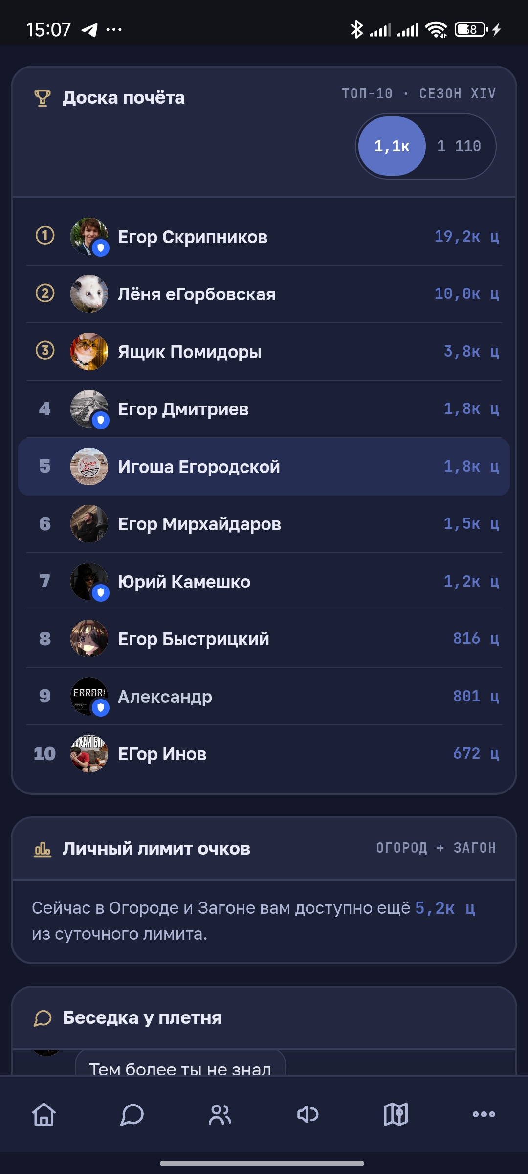 Иллюстрация к слову: Гоша сегодня в огороде копал, измазался весь, да вспотел...…