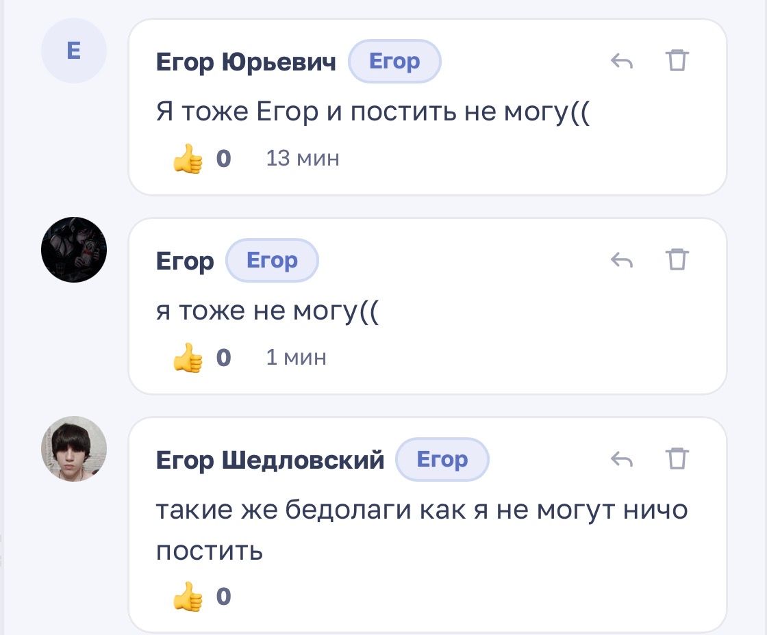 Иллюстрация к слову: Проблема усугубляется, мирные Егоры просто не могут публико…