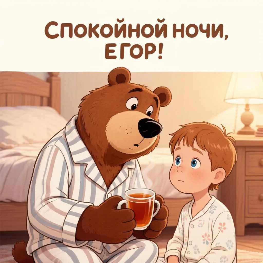 Иллюстрация к слову: Всем спокойной ночи)