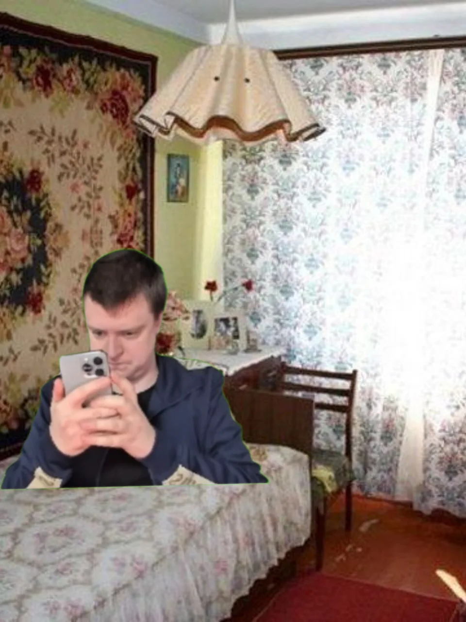 Иллюстрация к слову: Это Егор сидит в Егороде