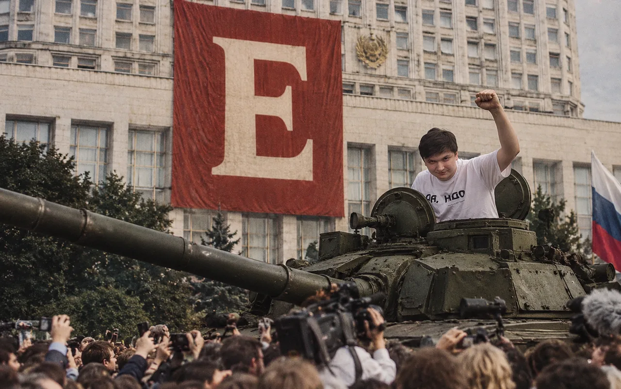Иллюстрация к слову: Черемшин, пригнись! Мы уже у мэрии. Танки ЕГСС и НДН на мес…
