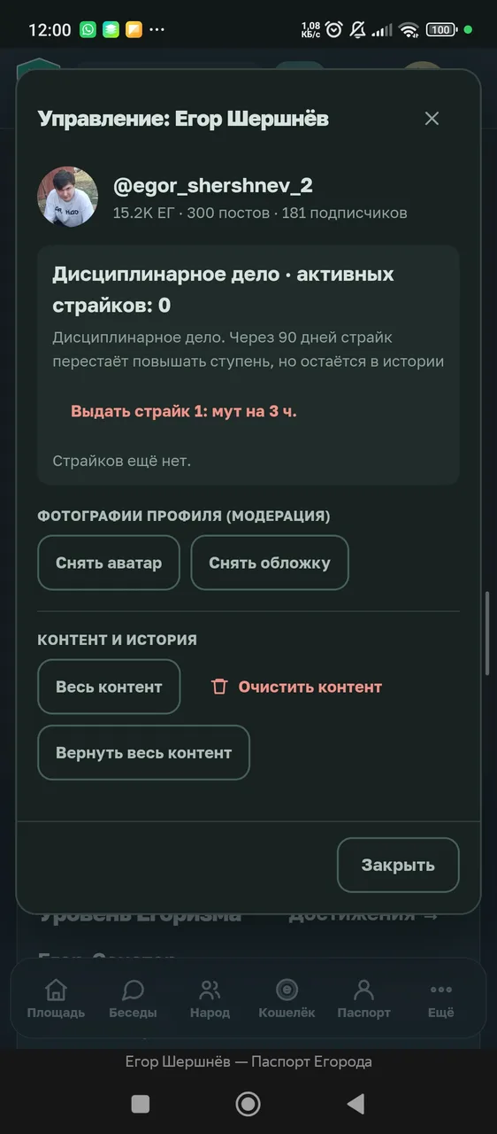 Иллюстрация к слову: Шершнева не страйкали. Если даже страйк был бы отозван, он…